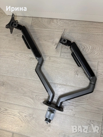 ПРОМОЦИЯ! Кронштейн (двойна стойка) за 2 монитора Gembird MA-DA2-05, снимка 6 - Други - 53803315