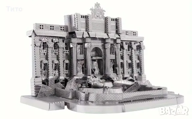 3D Метален пъзел Trevi Fountain, снимка 1 - Образователни игри - 48605460