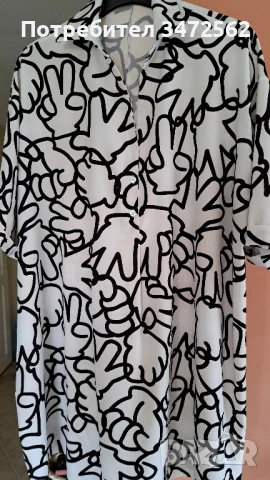 Риза/туника със забавен принт, снимка 4 - Тениски - 50502542
