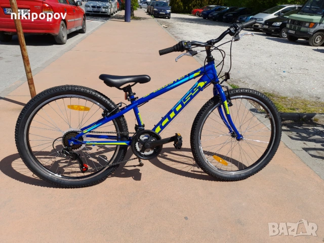 CROSS Велосипед 24" SPEEDSTER син, снимка 12 - Велосипеди - 53848883