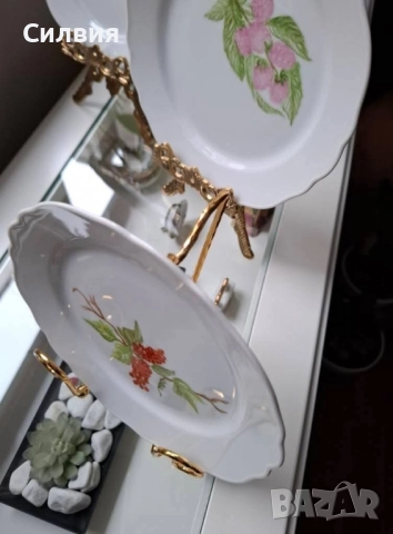 Винтидж порцеланови чинии 3бр., снимка 3 - Антикварни и старинни предмети - 52345722