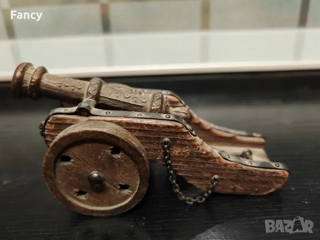 Оръдие дърво/бронз, снимка 4 - Антикварни и старинни предмети - 47669469