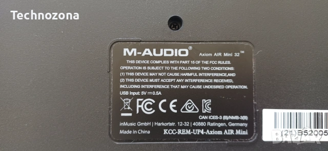 M-Audio Axiom A.I.R. Mini 32 Миди клавиатура, снимка 7 - Синтезатори - 53730565