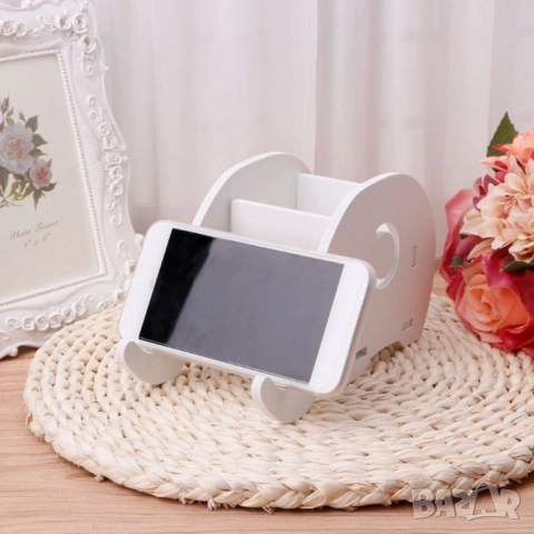 Поставка за съхранение на училищни и офис консумативи – Органайзер с държач за химикалки и телефон в, снимка 6 - Други - 52004192