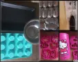 Форма за мъфини, тава и резци Hello Kitty за печива, купа, кошнички, снимка 1