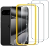 Нови 3 броя Стъклен протектор за телефон Google Pixel 9/10 Pro + Рамка за монтаж Защита, снимка 1