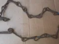 Стара верига за огнище от ковано желязо , здрава, снимка 3