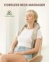  Heycool Безжичен шиацу масажор за врата и раменете- три режима на масаж и регулируеми скорости, снимка 4
