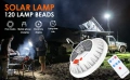 Соларна LED къмпинг лампа LeKaufen с дистанционно, 2000LM, IPX7, снимка 11