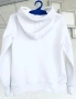 Детско худи с качулка PRADA оригинал  унисекс – бяло, за 3-4 години , снимка 5