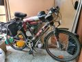 Продавам алуминиев велосипед с мотор