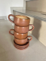 Чаши за кафе с чинийки 4 броя чашки капучино, снимка 1 - Чаши - 45038764