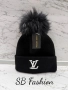 Louis Vuitton шапка с пух или без, снимка 6