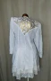 М Бяла блуза с дантела и дантелена пола , снимка 6