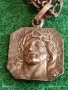 Винтидж сребърно колие с висулка Исус Христос майсторска ръчна изработка 43246, снимка 7