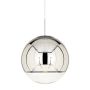 Пандел висяща таванна ЛЕД лампа с огледална топка лукс колекция хром, снимка 3