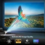 Мини проектор поддържа 4K 1080P, мини проектор с WiFi 6 и Bluetooth 5.4, снимка 2