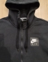 МЪЖКО ГОРНИЩЕ NIKE NSW NIKE AIR HOODIE FZ FLC BLACK оригинален , снимка 6