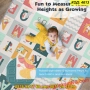 Меко двулицево детско килимче за игра 180×150 – океан и английска азбука - КОД 4613, снимка 6