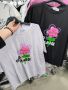 Дамски тениски с 3D цветя, снимка 3
