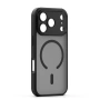 Кейс Mag Matt с отвори за камерите за iPhone 17 Pro Max (6.9) черен и Протектор , снимка 3