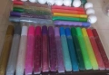 Лепилa цветни с брокат, пергел, снимка 1