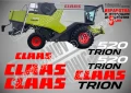 CLAAS Trion 650 стикери надписи, снимка 2