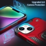 Промо! Удароустойчив кейс за iPhone 15, 14, 13 – Червен, DASFOND Armor, снимка 4