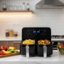 Двоен фритюрник Air fryer 9 l, снимка 2