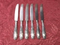 Стари антикварни посребрени ножове Silkema Solingen - 6 бр., снимка 2