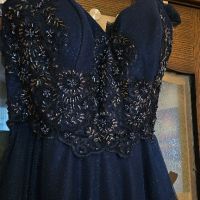 Бална рокля в тъмно син цвят , снимка 2 - Сватбени рокли - 45255953