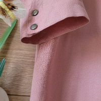 Розова рокля памучна материя , снимка 3 - Рокли - 45072759