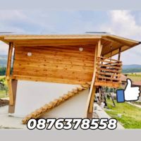 Изграждане на дървени навеси бесетки барбекюта перголи тераси къщи и гаражи  , снимка 11 - Ремонт на покриви - 45477058