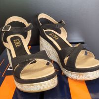 Дамски сандали на платформа в черен цвят модел: 04 black mozaik, снимка 3 - Сандали - 45782971