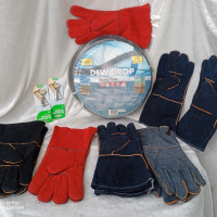 Ръкавици за заваряване,Огнеупорни кожени ръкавици, устойчиви на огън/плам, заварчици,естествена кожа, снимка 3 - Други инструменти - 44991228