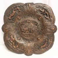 Бронзова плоча от 19. век - Истински Шедьовър, снимка 2 - Антикварни и старинни предмети - 45439777