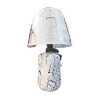 Стилна нощна лампа с елегантен мраморен дизайн, снимка 1 - Настолни лампи - 45751322