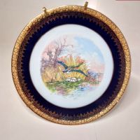 Колекционерска декоративна чиния от френски порцелан Limoges,, снимка 1 - Декорация за дома - 46023147
