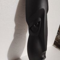 Дървена маска лице Писък дебела масивна, снимка 1 - Антикварни и старинни предмети - 45560640