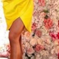 Елегантна рокля в жълто , снимка 1 - Рокли - 45920383