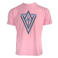Памучна тениска в розов цвят (003), снимка 1 - Тениски - 45523642