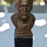 Съветски бюст на ЛЕНИН МАСИВНА БРОНЗОВА статуетка Паметник 1955 г. ОРИГИНАЛНА статуя, снимка 2 - Други ценни предмети - 45595353