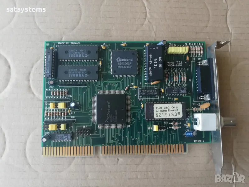 Winbond W89C901P Network Ethernet Controller Card 16-Bit ISA, снимка 1