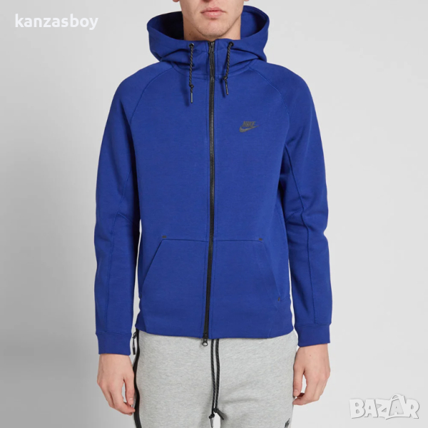 Nike Tech Fleece Zip Hoody Deep Royal Blue - страхотно мъжко горнище ХЛ УМАЛЕНО, снимка 1