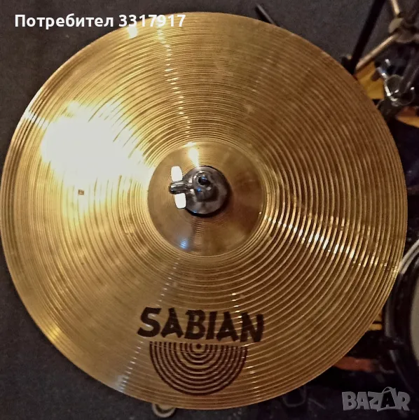 Set 14" Hi-Hat Sabian + 16" Crash Meinl + 16" Crash Paiste , снимка 1