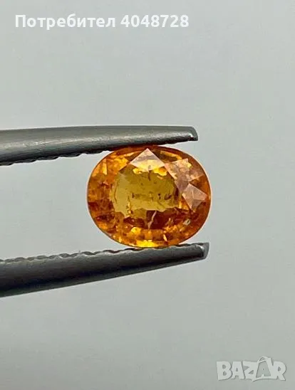 Естествен инвестиционен спесарит гранат 1.01ct., снимка 1