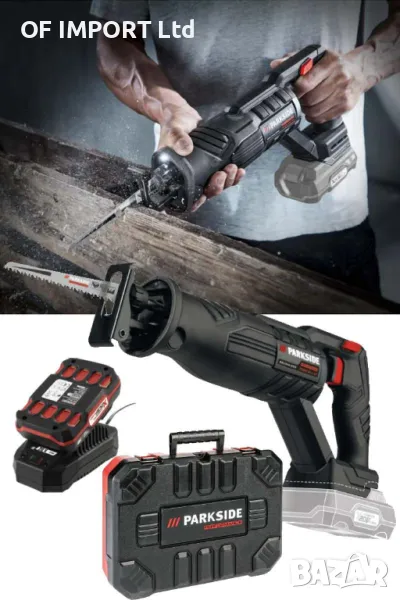 Акумулаторен Безчетков Саблен Трион PARKSIDE PSSAP 20 Li C4, снимка 1