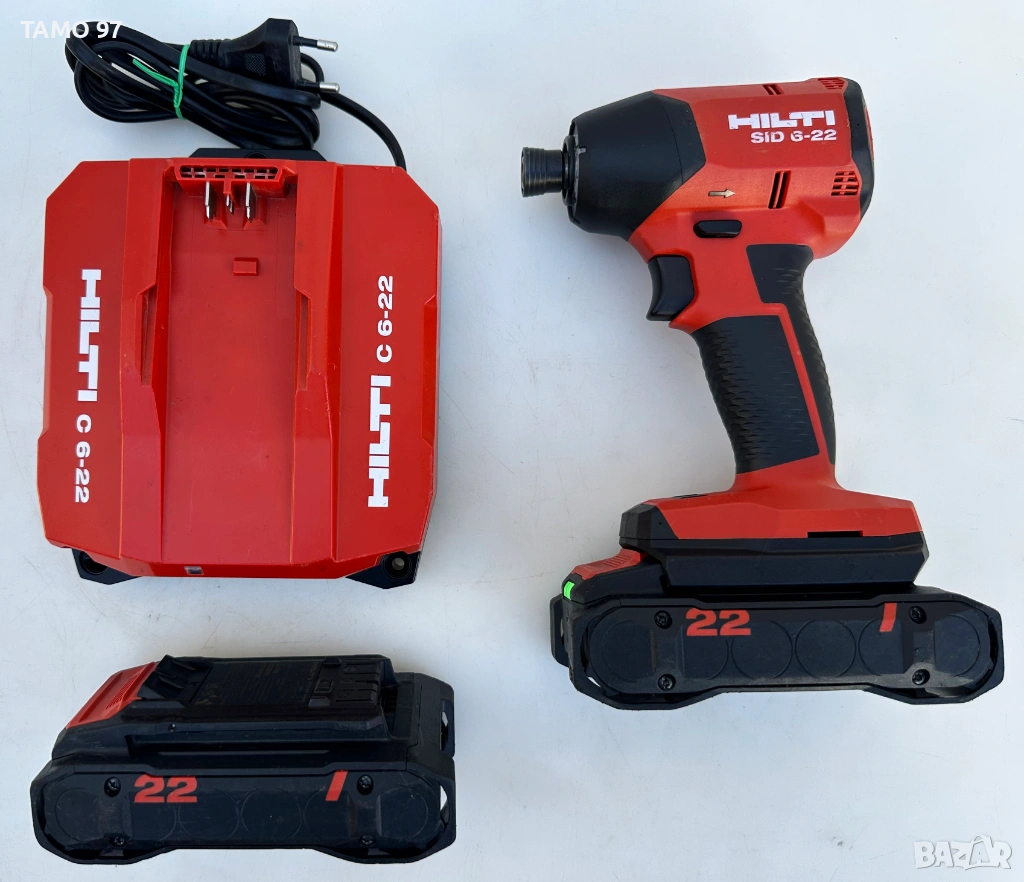 Hilti SiD 6-22 Nuron - Безчетков импакт 2х22V 4.0Ah като нов!, снимка 1