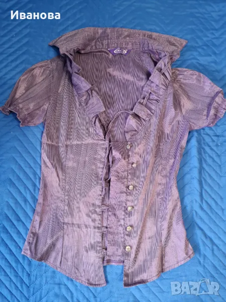Дамска риза в лилаво, снимка 1