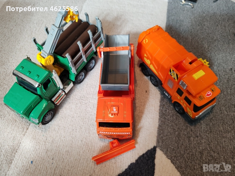 Сет камион за трупи, снегорин и боклукчийски камион , снимка 1